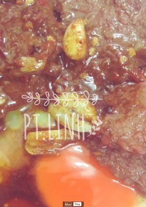 Hình của món Biến tấu với bít tết.