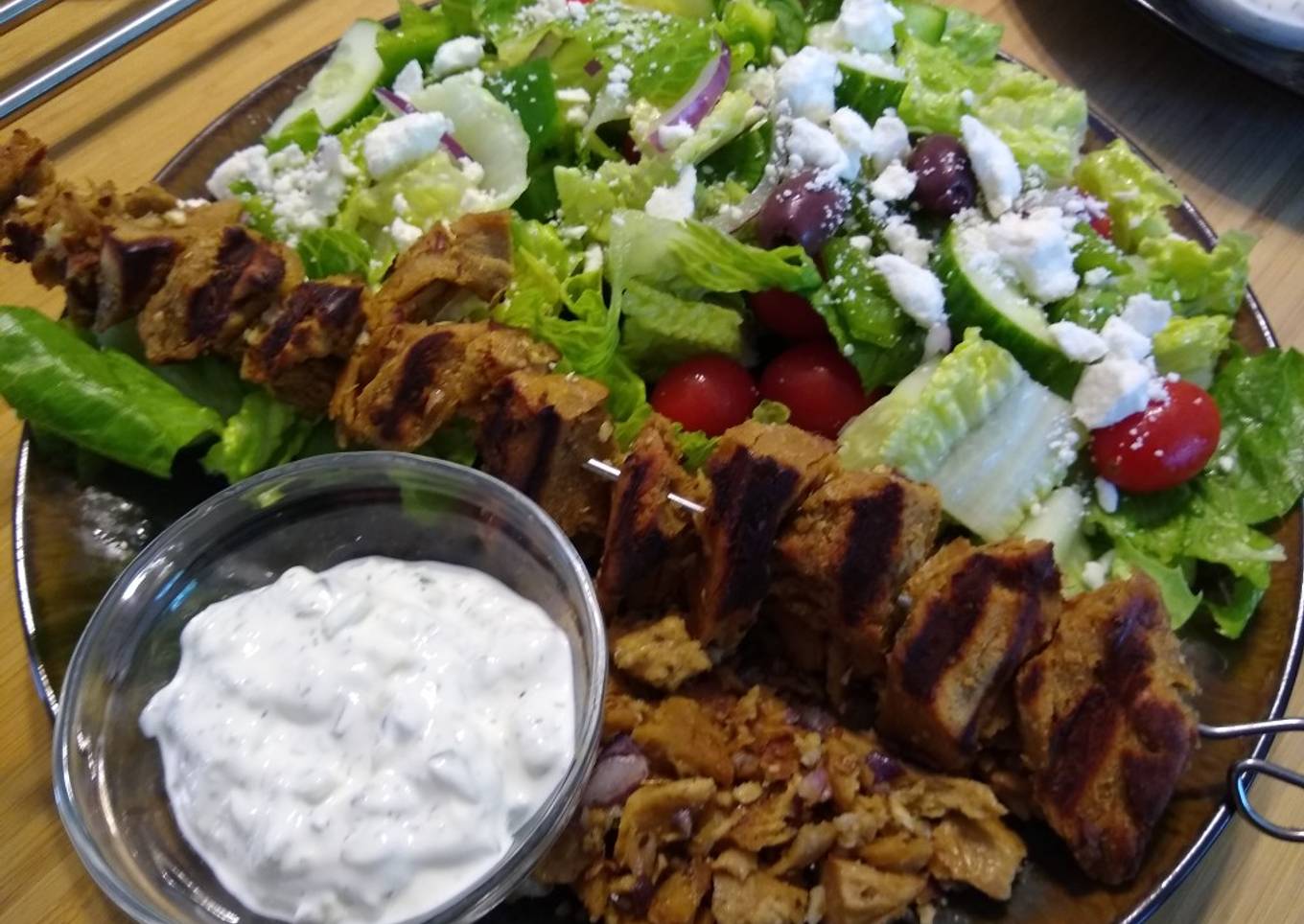 Vegetarian Chicken Souvlaki