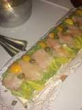 Tramezzini de salmón y palta