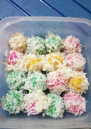 Foto resep Klepon Rainbow Coklat