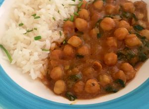 Una foto de Curry de garbanzos