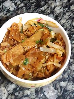 A picture of Masaledar chapati noodles.