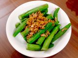 Đầu bắp xào tôm khô