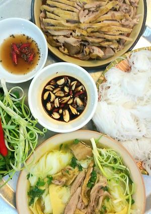 Hình của món Bún măng vịt.