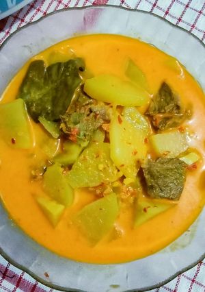 Foto resep Sayur Labu Siam Daging Santan