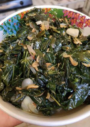 Foto resep 08. Tumis Daun Ubi