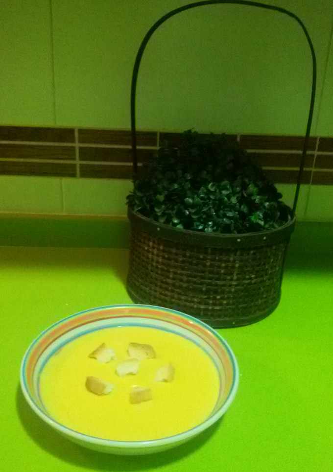 Una foto de Crema de calabacin con thermomix