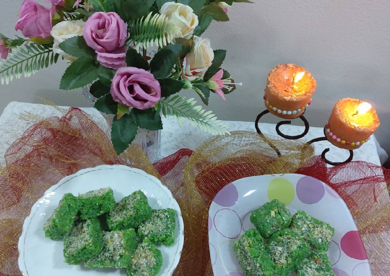 Bottle gourd and coconut burfi
