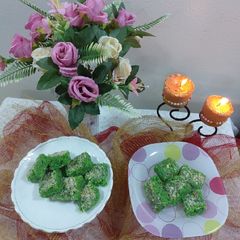 Bottle gourd and coconut burfi A picture of Bottle gourd and coconut burfi.