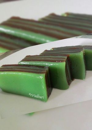 Foto resep Kue Lapis Pepe Coklat & Pandan