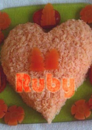 Hình của món Cơm Valentine/ Sinh nhật.