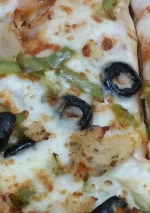 صورة لوصفة بيتزا على طريقتي 🍕