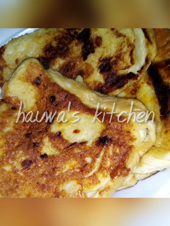 A picture of Fried bread n egg.