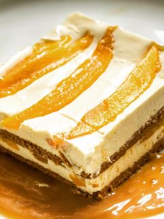 A picture of Graham Mango Float with Caramel Brandy.