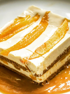 A picture of Graham Mango Float with Caramel Brandy.