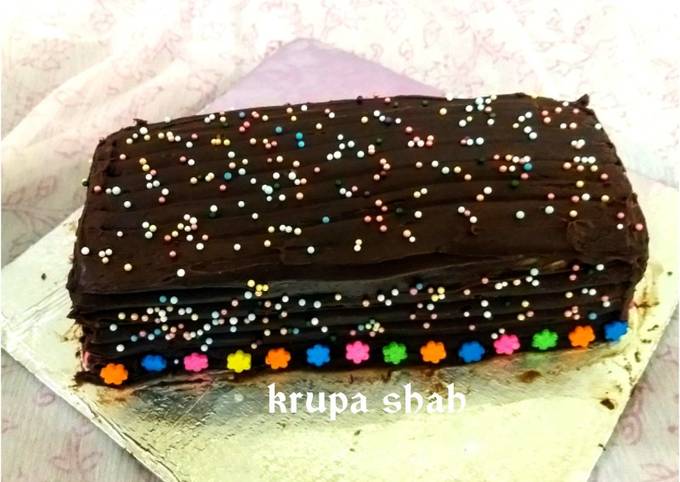 Recipe of Homemade Leftover roti and milk chocolate’s chocolate log cake