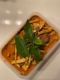A picture of Beef in Red Curry (Lunchbox Style).