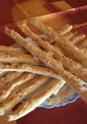 Ecetes gyors ropogós stangli recept fotója