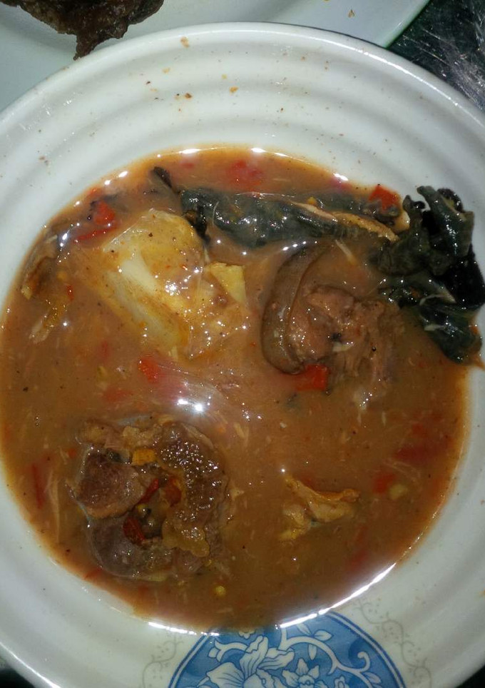 A picture of Okoho soup.