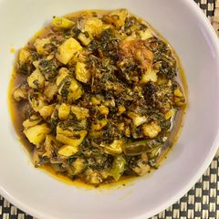 A picture of Aloo Methi.