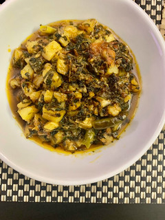 A picture of Aloo Methi.