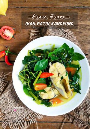 Foto resep Asem Asem Ikan Patin Kangkung