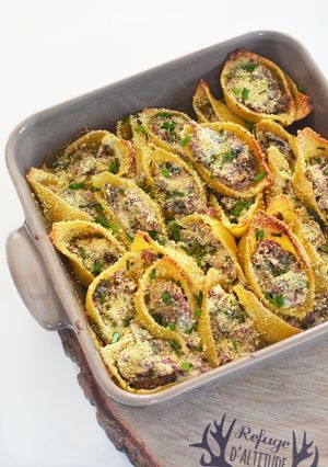 Une photo de Conchiglioni farcis