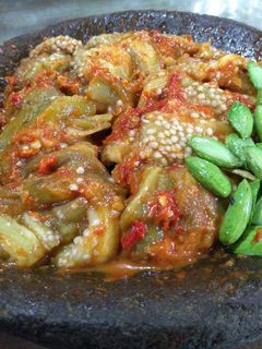 Foto resep Sambel pete terong bakar