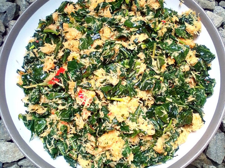 Resep Urab daun sampeu /urab daun singkong Anti Gagal