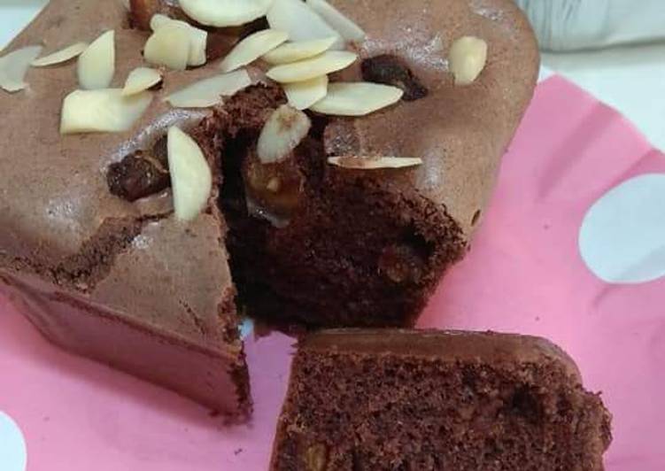 Chocolate Almond Dates Cake [ DEBM ]