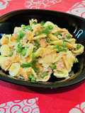 Orecchiette al salmone, piselli e quark