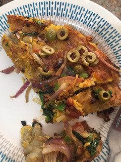 Una foto de Tortilla De papa con verduras