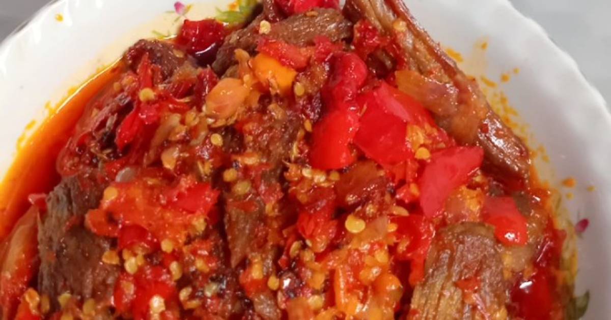 Resep Dendeng Sapi Batokok Sambal Merah Favorit Bunda