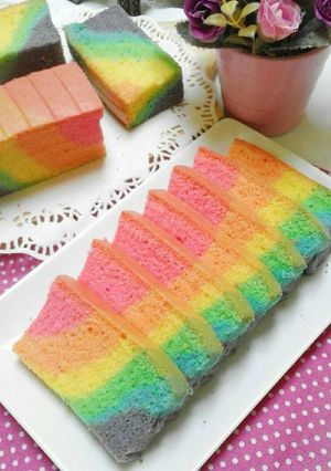 Foto resep Rainbow Ogura Cake