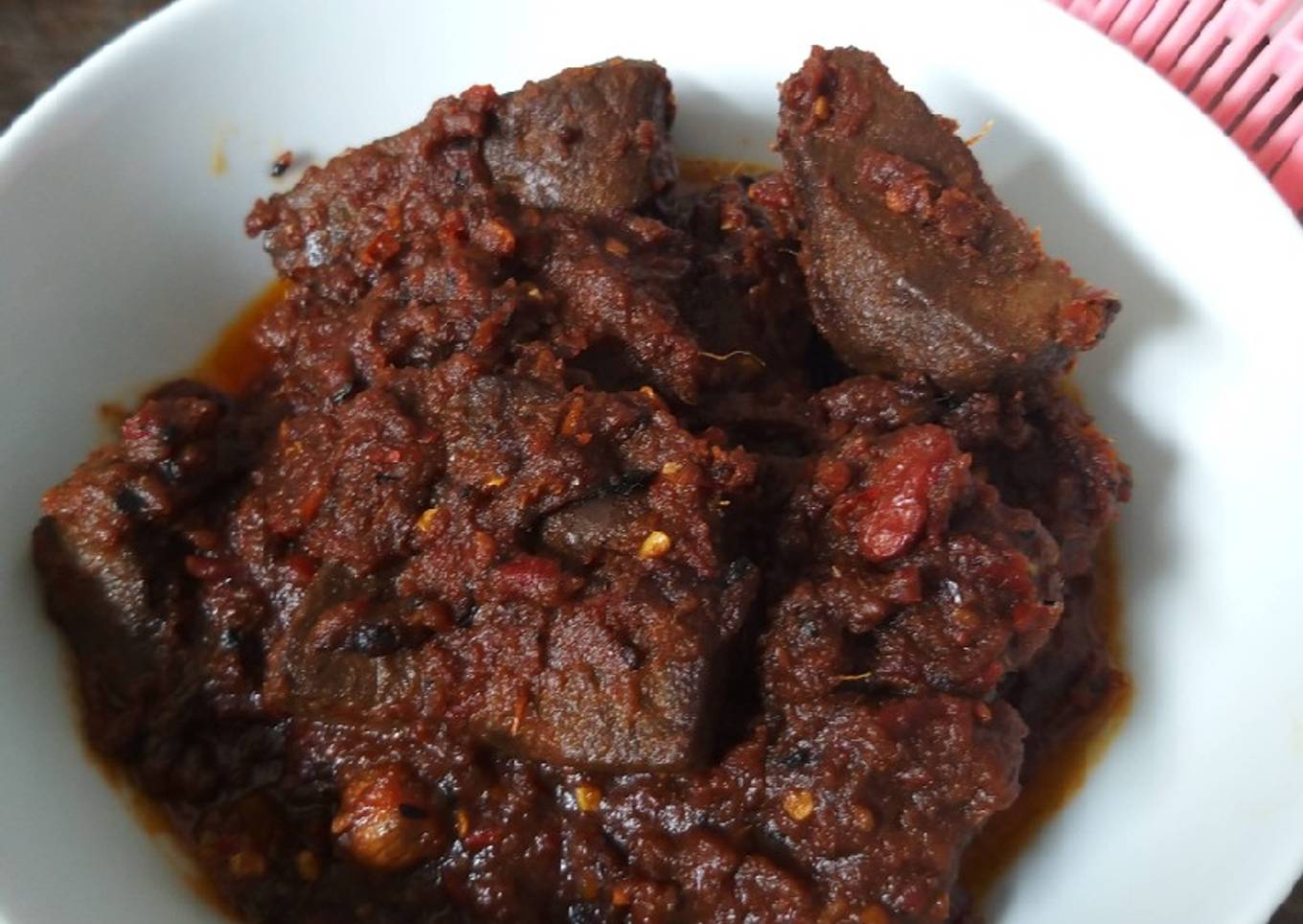 Rendang Hati Kacang Merah