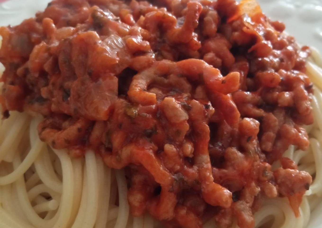 Spaghetti a la boloñesa