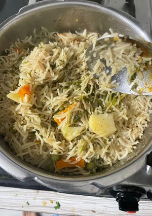 A picture of Simple vegetable pulao.