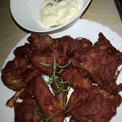 A picture of Buffalo wings with mayo#wheatflourcontest#4wkschallenge.