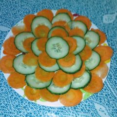 A picture of Easy carrot and cucumber salad.