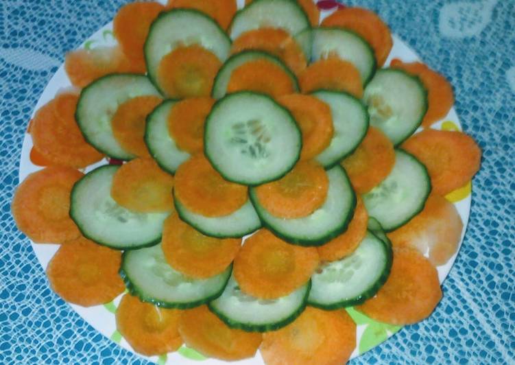 Simple Way to Prepare Ultimate Easy carrot and cucumber salad