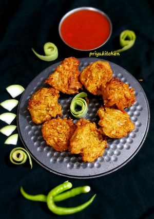 A picture of Bottle Gourd Fritters (Lauki ke Pakode).