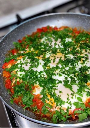 Фото Дуже смачний сніданок «Шакшука»🍳.