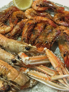 Una foto de Marisco a la plancha