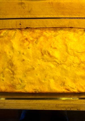 Una foto de Budín de cebolla y queso light #sinharinas #yomequedoencasa