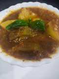 Doodhi alu sabji in garlic green masala gravy!!