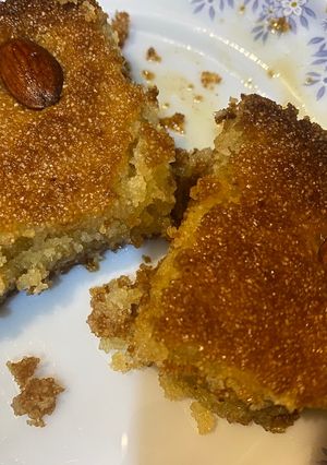 صورة لوصفة بسبوسة نفس المطاعم