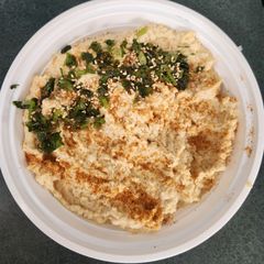 A picture of Yellow Pea Hummus.