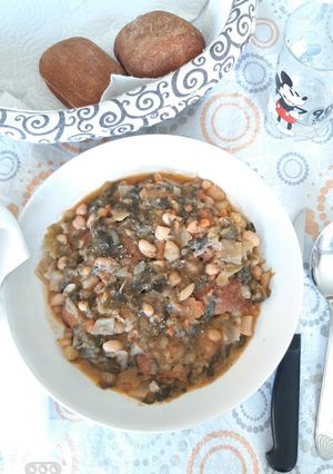 A picture of Gluten-Free Cabbage and Bean Soup.
