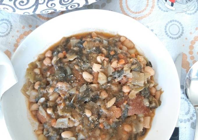 Ricetta di Fatto in casa Zuppa di verza e legumi glutenfree