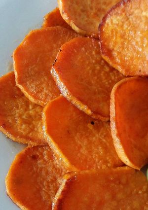 A picture of Vickys Orange-Honeyed Sweet Potatoes, Gluten, Dairy, Soy & Egg-Free.